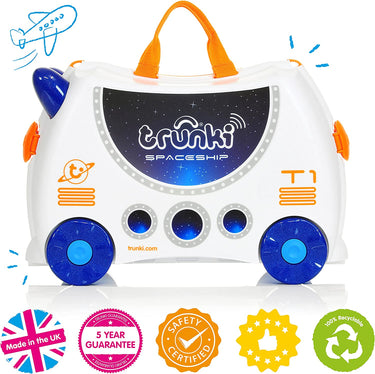 Ride-on kids suitcase - Skye Spaceship